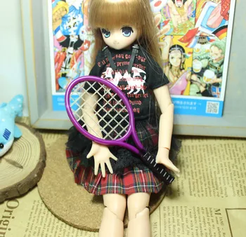 1 комплект на Тенис ракети Куклена Къща стоп-моушън Мебели и аксесоари за кукли за blyth BJD 1/6 играчки кукла игра дом за момичета