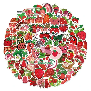 100шт карикатура сладко ягодово графити етикети персонализирани стикери за украса