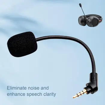 2 елемента Микрофон За Слушалки Практичен 3,5 мм Слушалки за Подмяна на Микрофона Ненасочено Микрофон За Слушалки