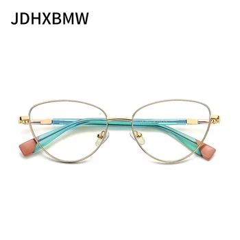2020 Нови Дамски Очила С Метални Анти-Синя светлина, Модерни Контрастни Цветни Маркови Дизайнерски Дамски Компютърни Очила, Оптични Рамки за очила