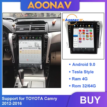 2din Android авто радио мултимедиен плеър за TOYOTA Camry 2012-2016 кола стерео авторадио с долно оттичане на Тесла GPS navi DVD player