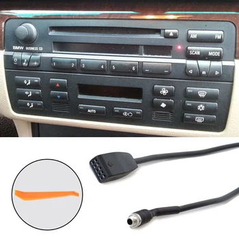 3.5 мм Кабел-Адаптер за Автомобил AUX Входа на Радиото Комплект MP3 Радио Кабел За BMW E39 E53 X5 E46 Автомобилен Интерфейс Аксесоари