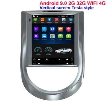 Android 9 Tesla Стил Вертикален Екран 10,4-Инчов Автомобилен Мултимедиен Плейър GPS Навигация Стерео Радио за 2010-2013 Kia SOUL