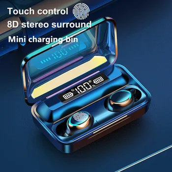 F9-5C Tws безжични слушалки bluetooth Слушалки спортна Водоустойчива Слушалки Hi-Fi Стерео слушалки За iPhone Xiaomi Android pnhone