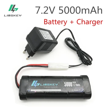 Limskey 7,2 5000 mah Ni-MH Батерия Tamiya Включете Зарядно Устройство с голям Капацитет SC * 6 Клетки за Управление RC Кола Играчки Батерия