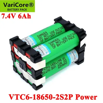 VariCore 5 В/7,4 В 18650 VTC6 2S2P 6000 mah 20 ампера За безжична Отвертка батерии САМ заваряване на батерията