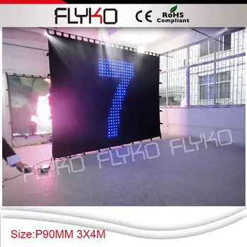 Безплатна доставка P90 3X4 МЕТРА закрит 5 мм led прон звезда текстилен завеса гореща разпродажба