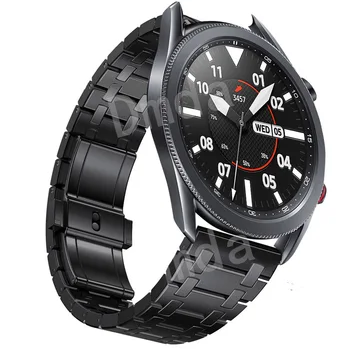 Бизнес Каишка От Неръждаема Стомана За Samsung Galaxy Watch Band 3 45 мм Frontier S3 46 мм AP Метален 22 мм Гривна Каишки За Часовници
