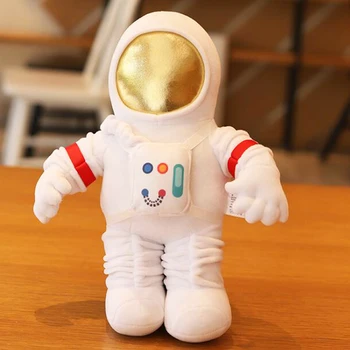 Карикатура Космически Астронавти Космически Кораб Кукла Детска Възглавница Плюшен Играчка За Коледа, Рожден Ден Мек Подарък