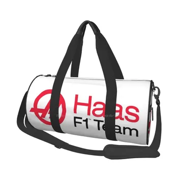Логото На Отбора Hass Емблема Чанта През Рамо Ежедневна Чанта За Спорт И Пътуване Училищна Чанта Hass Hass Formula 1 Motorsport American Cars Люис