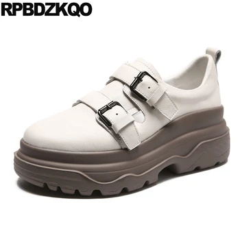Маратонки Обувки На Платформа Дизайнерски Обувки Дамски Лукс 2021 Метални Криперы Маратонки На Танкетке Асансьор Кифла Японската Дебела Подметка