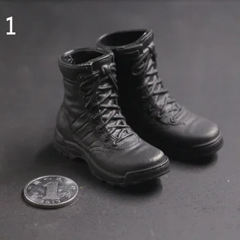 Мащаб 1:6 на САЩ, Военните черни армейските обувки, Фигура, Кухи кожени Обувки, Подходящи за 12-инчов мъжки войници, Играчка модел тялото, Статуетка