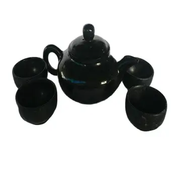 Много черен - зелен нефритови чайник Кунг - фу, естествен активен магнитен черен зелен чай, вино аутентичное