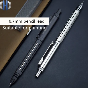 Предварителната продажба на автоматичен молив от титанова сплав Ученически непрекъснат олово 0,5 Нисък център на тежестта Корекция дръжка 0,7 Фигура EDC