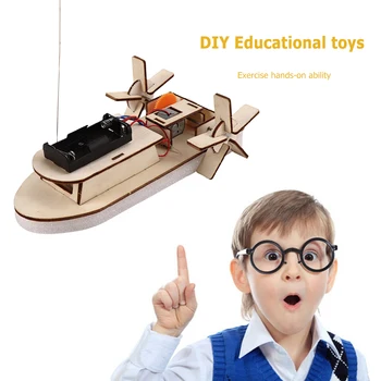 Студентите САМ да Карам Колело Кораб за Сглобяване на Модела на Дистанционното Управление Забавни Играчки, Комплекти Материали на Детски Образователни Играчки