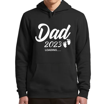Татко 2023 Зареждане На Hoody Забавен Подарък За Бъдещето На Баща Си Hoody С Качулка Ежедневни Унисекс Мек Пуловер Оверсайз